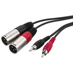 Monacor MCA-127P Kabel połączeniowy audio, 1m